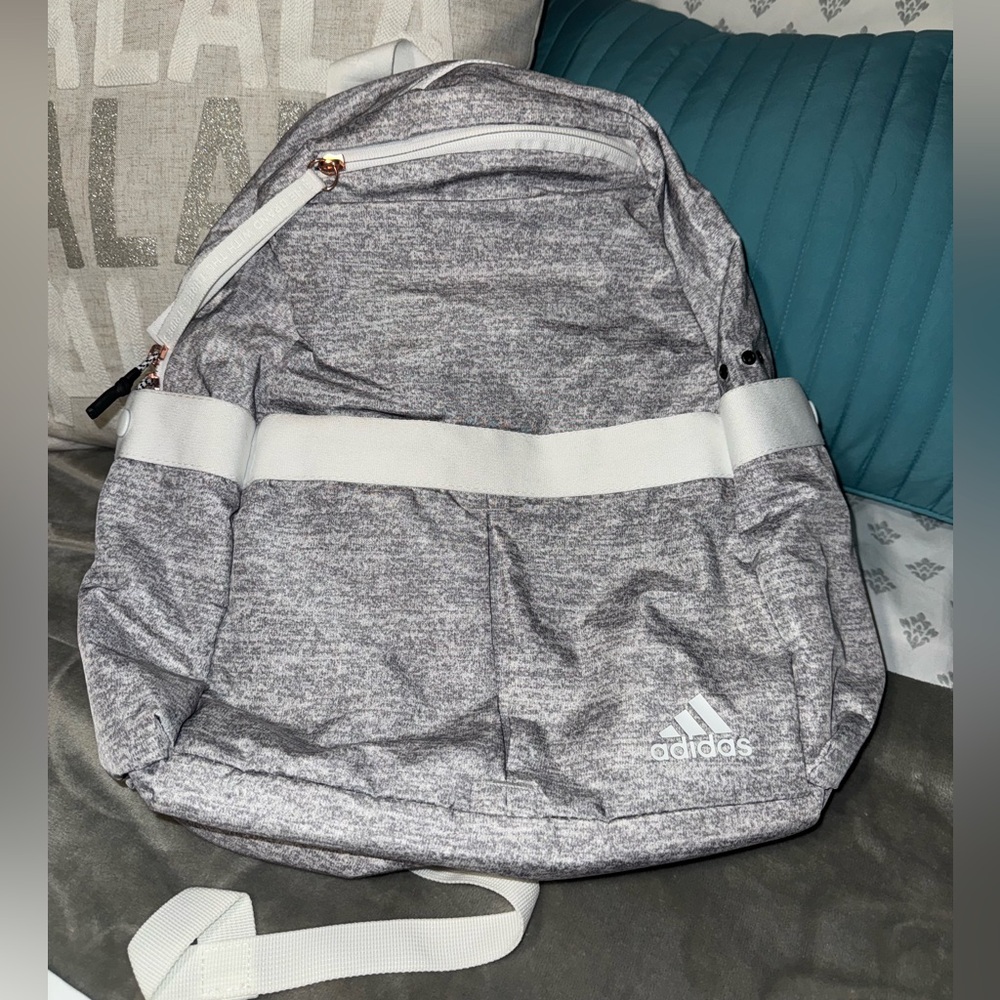adidas grey w/ rosegold accents Backpack